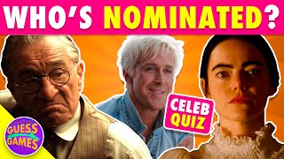 Oscars 2024 Celeb Quiz Can You Name All Nominees 🌟 quiz oscar [upl. by Anoval]