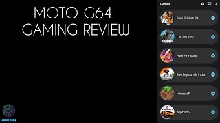 Moto G64 Gaming Review  BGMI COD Free Fire etc [upl. by Sobmalarah499]