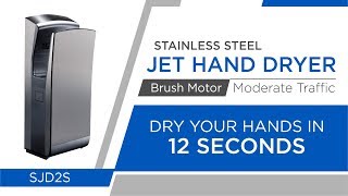 Discover Jet Hand Dryer STAHL SJD2S  Dry Your Hands In 12 Seconds  Euronics [upl. by Irallih]