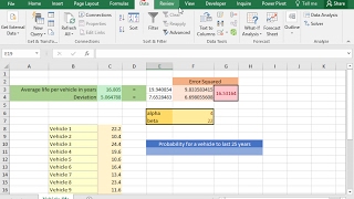 Use the WEIBULLDIST function to calculate probability using Weibull distributions Excel 2016 [upl. by Stu]