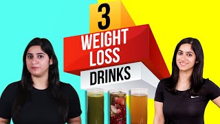 3 Belly Fat Loss Drinks Recipe Weight Loss drinks by GunjanShouts [upl. by Htir329]