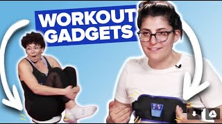 Lazy Women Try AsSeenOnTV Workout Gadgets [upl. by Bertha686]