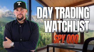 Day Trading Watchlist SPY QQQ [upl. by Aihcrop]