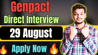 Genpact Direct Interview Hiring  OFF Campus Drive For 2024  2023  2022 Batch  Fresher Jobs [upl. by Eustatius327]