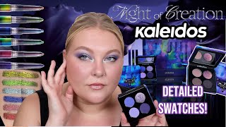 NEW Kaleidos The Night of Creation Collection Swatches Comparisons  2 Looks [upl. by Einaej236]