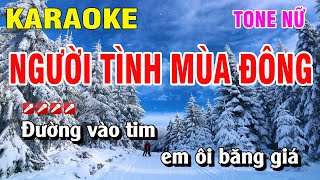 Karaoke Người Tình Mùa Đông Tone Nữ Nhạc Sống  Nguyễn Duy [upl. by Zetana]