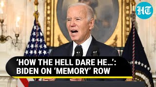 Angry Biden Tells Reporter ‘My Memory Is Fine’ Then Makes Another Gaffe  Watch [upl. by Haikezeh]