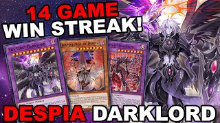 14 GAME WIN STREAK NEW DESPIA DARKLORD DRAMATURGE Combo Guide  Deck Profile 2022 Master Duel [upl. by Gerk]