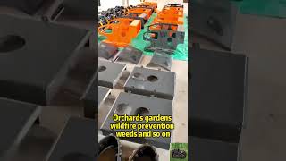 radio controlled robot slope mower with snow plow snow shovel snow removal machinegarden [upl. by Gardell]