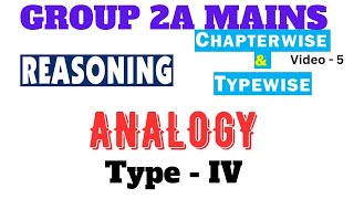 Analogy  tnpsc Group 2A Mains  Reasoning  Topic 1 Type 4  Tricks  maths Palace [upl. by Offen]