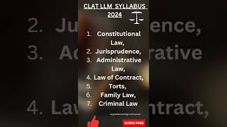 clat LLM syllabus 2024 clat2024llmjudiciaryclatpreprationtoplawcollegelegaltrending [upl. by Ramirolg788]