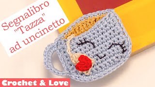 Tutorial segnalibro ad uncinetto  La tazza di tè sub English [upl. by Chor]