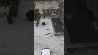 Storm in Piedmont Italy leaves streets flooded piedmont italy flood flooding floods weather [upl. by Eek]