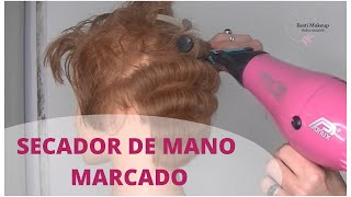 Como peinar con un secador profesional marcando el cabello [upl. by Zerat]