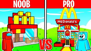 Batalla de Construcción de MCDONALDS NOOB vs PRO [upl. by Grath]