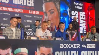 FULL PRESS CONFERENCE JONAS V MEYER PLUS FULL UNDERCARD  LIVERPOOL [upl. by Lyram812]