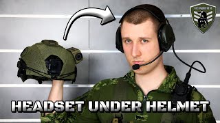 How to Wear a Headset Underneath a Helmet [upl. by Nyrak]