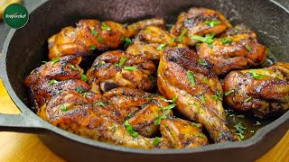 Pan Roast Chicken No Oven Chicken Roast Recipe by SooperChef [upl. by Enreval]