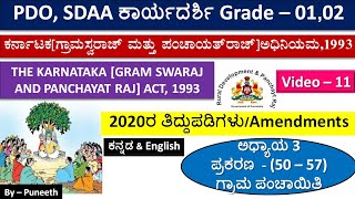 ಪಂಚಾಯತ್ ರಾಜ್ ವ್ಯವಸ್ಥೆKarnataka Panchayat Raj Act 1993ಅಧ್ಯಾಯ 3 ಪ್ರಕರಣ50–57ಗ್ರಾಮ ಪಂಚಾಯಿತಿVideo11 [upl. by Nanam]