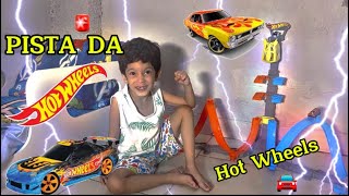 TESTEI MINHA PISTA DA HOT WHEELS Lorenzo Lucas World’s [upl. by Eelnyl]