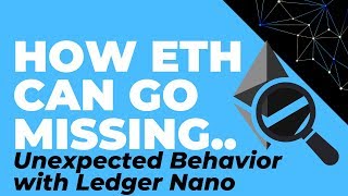 One way Eth can go Missing Unexpected Behavior with Ledger Nano Wallet Derivation Path Issues [upl. by Hershel]