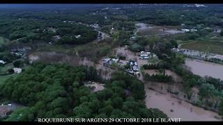 INONDATIONS ROQUEBRUNE SUR ARGENS 29 OCTOBRE 2018 [upl. by Ahsart]