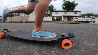 Longboard Cruising  Sunny Morning Landyachtz Drop Cat 38 85mm Caguamas [upl. by Oinegue]