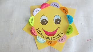 Homophones project English TLM homophones Homophones TLM for students [upl. by Cthrine874]