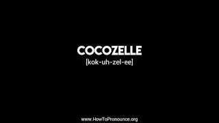 How to Pronounce quotcocozellequot [upl. by Kirtap157]