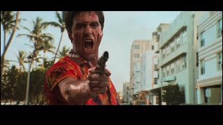 SCARFACE SOUTH BEACH HOTEL SCENE “REVERSED” [upl. by Kemme716]