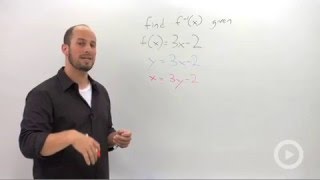 Finding an Inverse Algebraically [upl. by Ekeiram]