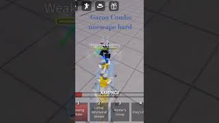 Garou Combos unescape hard phonk music anime roblox [upl. by Babs]