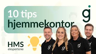 10 tips til å jobbe bedre på hjemmekontor  HMSekspertene [upl. by Venator]