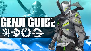 Genji Guide from a Top500 Genji Player  Overwatch 2 Guide [upl. by Annayad]