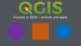 QGIS 328  Geometrische Formen Editieren  create geometric shapes [upl. by Melisent]