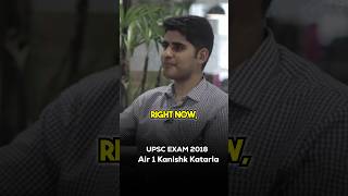 सिर्फ 1 साल तैयारी करके किया 2018 UPSC Exam Top  Air 1 Kanishak Kataria Story shortvideo story [upl. by Aivon]