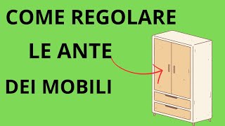 REGOLARE CERNIERE DEI MOBILI [upl. by Annadiana]