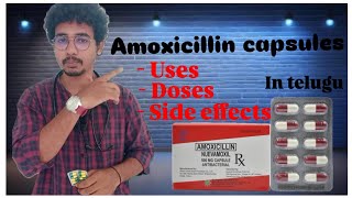 Amoxicillin capsules complete details in Telugu by Dr Mukesh health viralvideo knowledge [upl. by Hgielak]