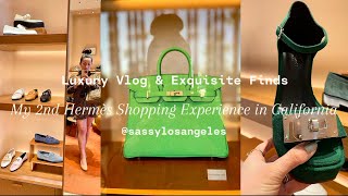 2nd Hermès Luxury Shopping Vlog in California Discover Exquisite Pieces HermèsDiaries [upl. by Kelcy]