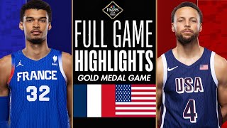 USA vs France FULL GAME Highlights  Aug 10 2024  Olympic Mens Basketball Gold Medal Game NBA2K24 [upl. by Catima]