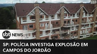 Polícia investiga causas de explosão em condomínio de Campos do Jordão SP SBTNewsnaTV 240423 [upl. by Stalker]