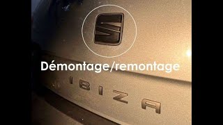 DEMONTAGEREMONTAGE Manette de coffre SEAT IBIZA 6P6J [upl. by Jael]