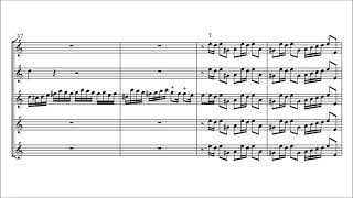 Joseph Bodin de Boismortier  6 Concertos for five flutes Op 15 audio  sheet music [upl. by Adnoval]