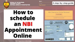 NBI Clearance Online Application  Paano kumuha ng NBI Clearance  Schedule Online appointment [upl. by Ileana407]