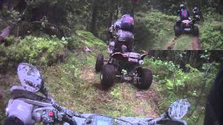 CanAm Renegade 800 Artic Cat Dvx 400 Honda TRX400EX and Polaris Outlaw 500 [upl. by Chem]