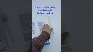 Goldsite Covid19FluRSV Combo Rapid Test Kit for Professional or at home self test [upl. by Nikkie]