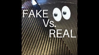 FAKE vs REAL Carbon Fiber [upl. by Hoisch805]