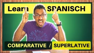 La forma más fácil de aprender COMPARATIVES  SUPERLATIVES [upl. by Eniawtna]