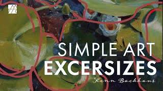 Simple Exercises to Improve Your Art Composition and Abstract Shapes  Kenn Backhaus [upl. by Zat]