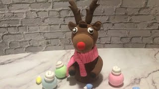 How to make a reindeer using foam clay [upl. by Avalsorim531]